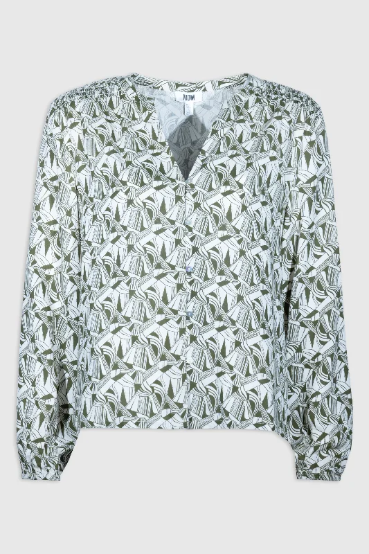 16125106 Abstract Print Blouse