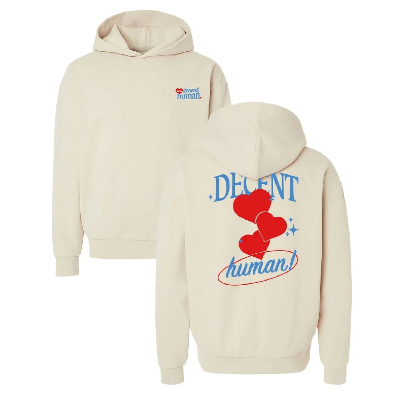 Be a Decent Human Heart Hoodie