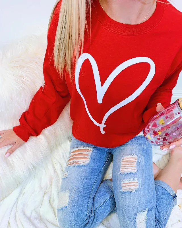 Red Heart Sweatshirt