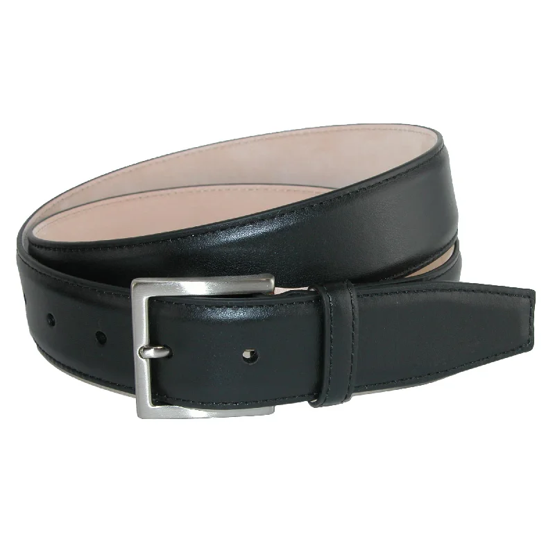 Como Calfskin Dress Belt with Solid Brass Buckle