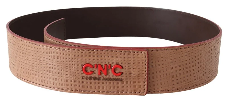 Costume National  Leather Logo Fashion Waist Women's Belt