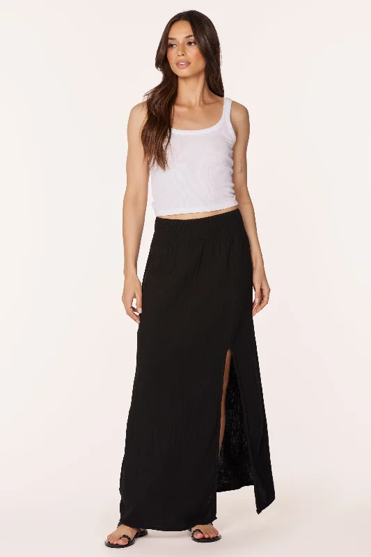 MAXI SKIRT WITH FRONT SLIT