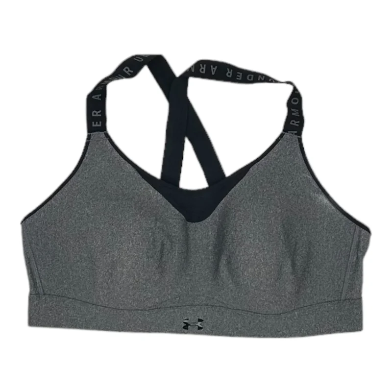 GREY ATHLETIC BRA by UNDER ARMOUR Size:XL